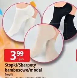 E.Leclerc Stopki/Skarpety bambusowe/modal Noviti roz. 35 - 46, mix wzorów i kolorów oferta