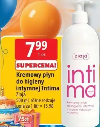 E.Leclerc Kremowy płyn do higieny intymnej Intima Ziaja oferta