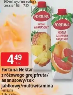 E.Leclerc Fortuna Nektar z różowego grejpfruta/ ananasowy/sok jabłkowy/multiwitamina oferta