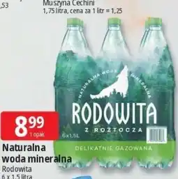 E.Leclerc Naturalna woda mineralna Rodowita 6 x 1,5 litra oferta