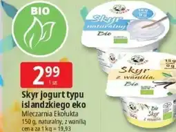E.Leclerc Skyr jogurt typu islandzkiego eko Mleczarnia Ekołukta oferta