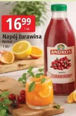 E.Leclerc Napój żurawina Nickal 1 litr oferta