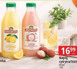 E.Leclerc Napój cytryna/litchi Nickal 1 litr oferta