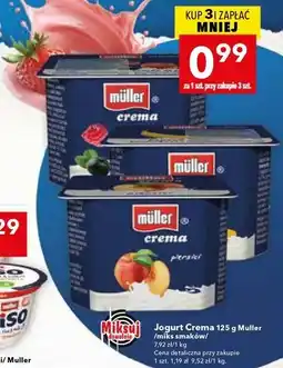 Lewiatan Jogurt Crema 125 g Muller miks smaków oferta