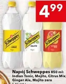 Lewiatan Napój Schweppes 850 ml: Indian Tonic, Mojito, Citrus Mix, Ginger Ale, Mojito zero oferta