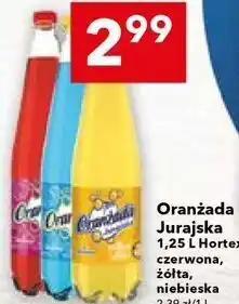 Lewiatan Oranżada Jurajska 1,25 L Hortex: czerwona, żółta, niebieska oferta