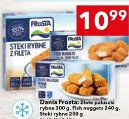 Lewiatan Dania Frosta: Złote paluszki rybne 300 g, Fish nuggets 240 g, Steki rybne 250 g oferta