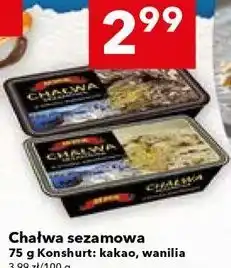 Lewiatan Chałwa sezamowa 75 g Konshurt: kakao, wanilia oferta