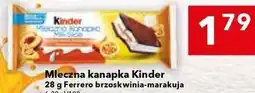Lewiatan Mleczna kanapka Kinder 28 g Ferrero brzoskwinia-marakuja oferta