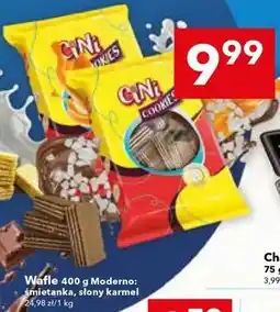 Lewiatan Wafle 400 g Moderno: śmietanka, słony karmel oferta