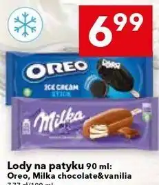 Lewiatan Lody na patyku 90 ml: Oreo, Milka chocolate&vanilia oferta