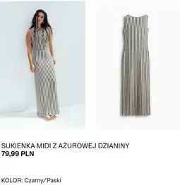 H&M H&M SUKIENKA MIDI Z AŻUROWEJ DZIANINY oferta