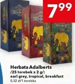 Lewiatan Herbata Adalberts /25 torebek x 2 g/: earl grey, tropical, breakfast oferta