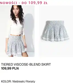 H&M SPÓDNICA TIERED VISCOSE-BLEND SKIRT oferta