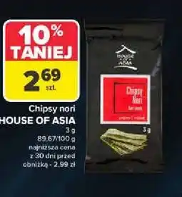 Carrefour Chipsy nori HOUSE OF ASIA oferta