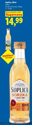 Lidl Soplica, likier Gorzka lub Gorzka z Miętą oferta
