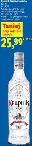 Lidl Krupnik Premium, wódka oferta