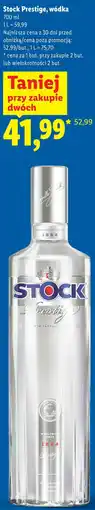 Lidl Stock Prestige, wódka oferta