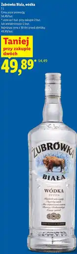 Lidl Żubrówka Biała, wódka oferta