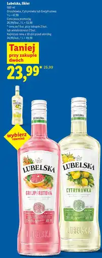 Lidl Lubelska, likier oferta