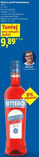 Lidl Bitterol, aperitif bezalkoholowy oferta