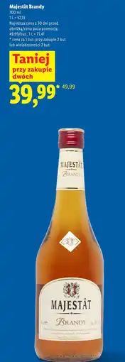 Lidl Majestät Brandy oferta
