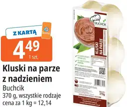 E.Leclerc Kluski na parze z nadzieniem Buchcik 370 g, wszystkie rodzaje oferta