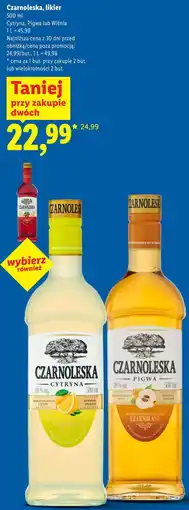 Lidl Czarnoleska, likier oferta