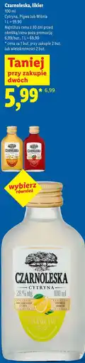Lidl Czarnoleska, likier oferta