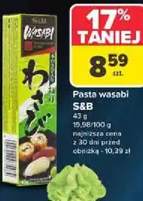 Carrefour Pasta wasabi S&B oferta