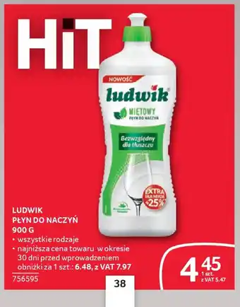 Selgros Ludwik płyn do naczyń oferta