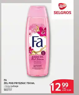 Selgros Fa żel pod prysznic oferta