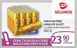 Selgros Varta baterie longlife oferta