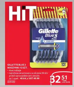 Selgros Gillette blue 3 maszynki oferta