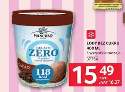 Selgros Lody bez cukru oferta