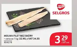 Selgros Molwa filet bez skóry oferta