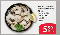 Selgros Krewetki białe surowe obrane 30-40 oferta