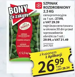 Selgros Szpinak rozdrobniony oferta