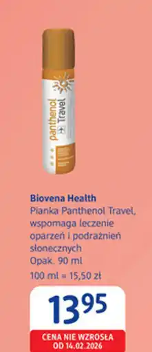 dm drogerie markt Biovena Health Pianka Panthenol Travel oferta