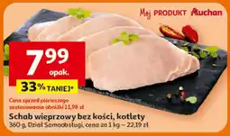 Auchan Schab wieprzowy bez kości, kotlety oferta