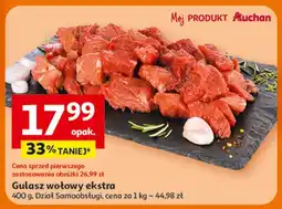 Auchan Gulasz wołowy ekstra oferta