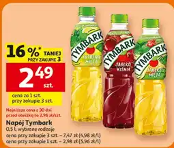 Auchan Napój Tymbark 0,5 l, wybrane rodzaje oferta