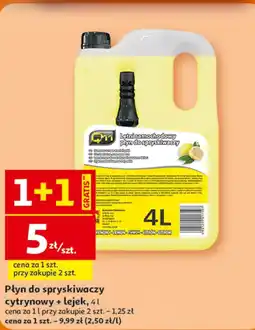 Auchan Płyn do spryskiwaczy cytrynowy + lejek oferta