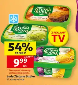 Auchan Lody Zielona Budka 1 l, różne rodzaje oferta