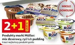 Auchan Produkty marki Müller: mix deserowy, ryż lub pudding oferta