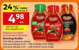 Auchan Ketchup Kotlin, 420-450 g, wybrane rodzaje oferta