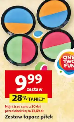 Auchan Zestaw łapacz piłek ONE TWO FUN oferta
