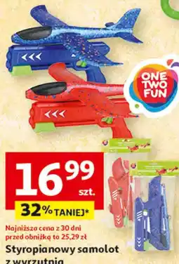 Auchan Styropianowy samolot z wyrzutnią ONE TWO FUN oferta