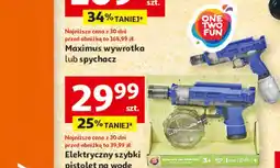Auchan Elektryczny szybki pistolet na wodę One Two Fun oferta