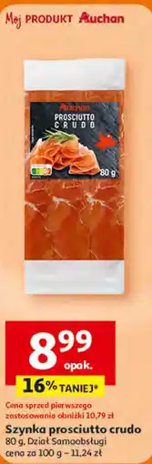 Auchan Szynka prosciutto crudo oferta